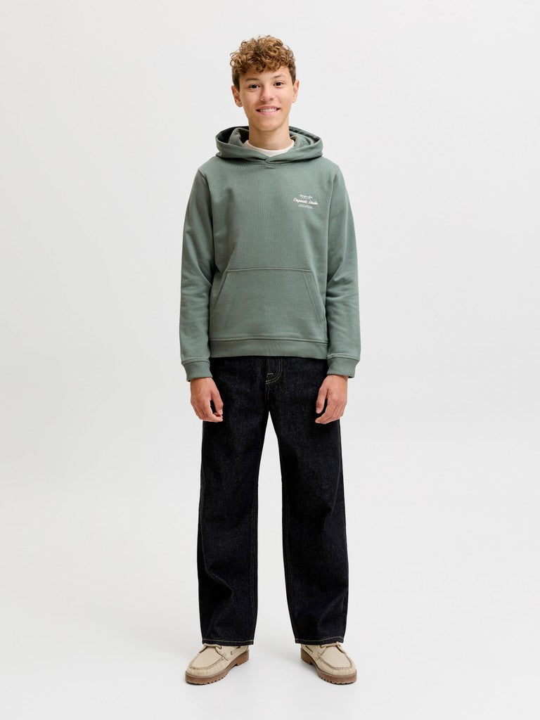 Jornorrebro Typo Back Sweat Hood Sn Jnr - Olijf