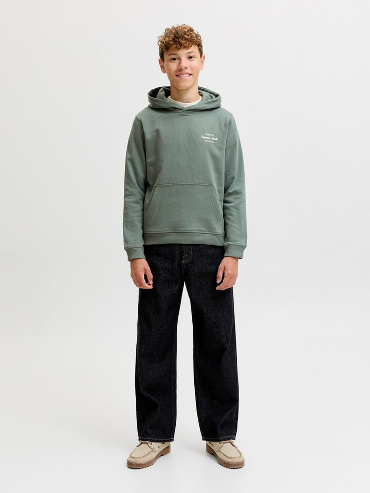 Jornorrebro Typo Back Sweat Hood Sn Jnr - Olijf