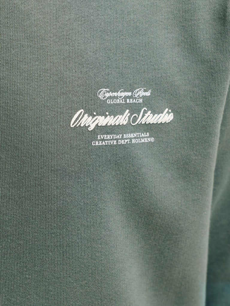 Jornorrebro Typo Back Sweat Hood Sn Jnr - Olijf