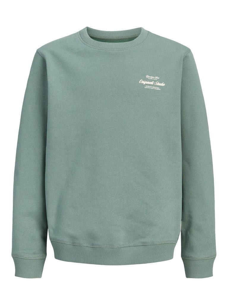 Jornorrebro Typo Back Sweat Cn Jnr - Olijf