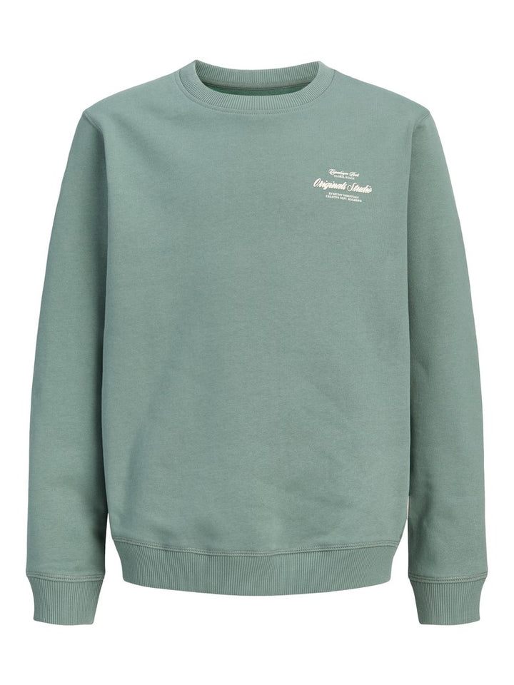 Jornorrebro Typo Back Sweat Cn Jnr - Olijf