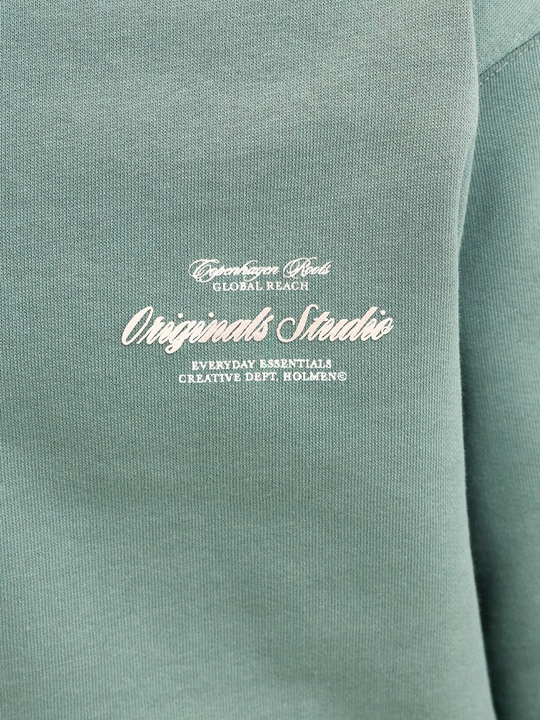 Jornorrebro Typo Back Sweat Cn Jnr - Olijf