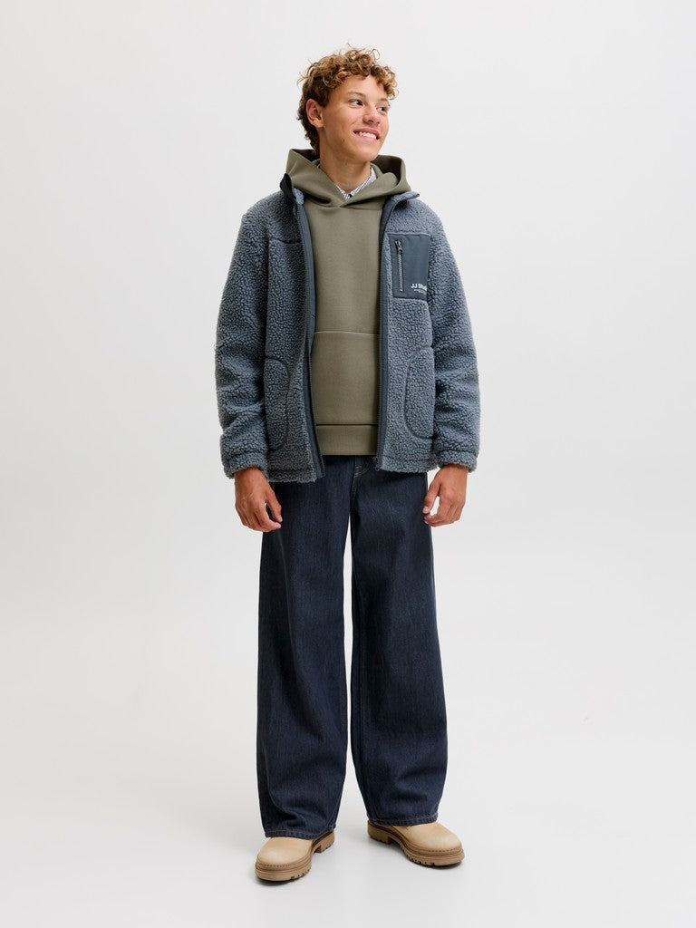 Jjebarron Sweat Hood Noos Jnr - Olijf
