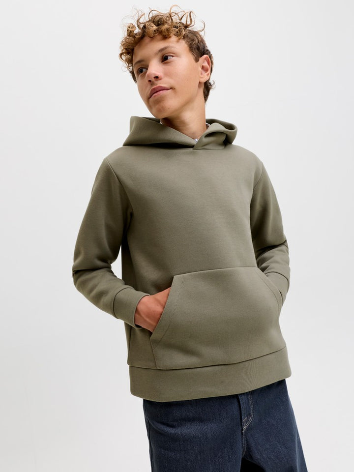 Jjebarron Sweat Hood Noos Jnr - Olijf