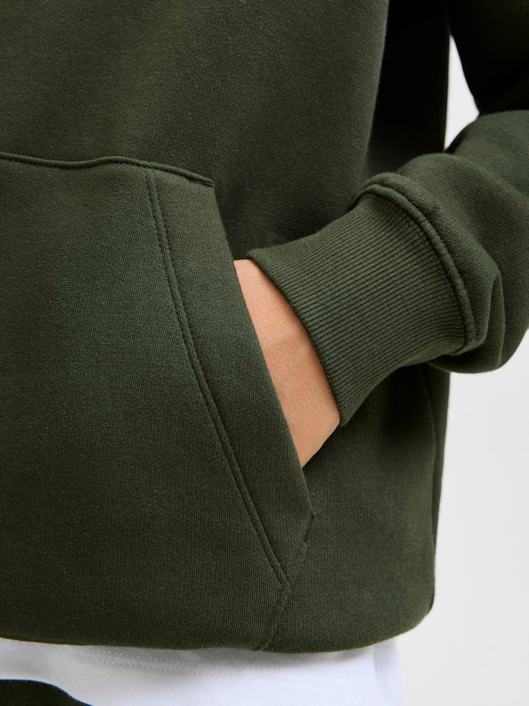 Jjestar Jj Sweat Hood Noos Jnr - Donkergroen