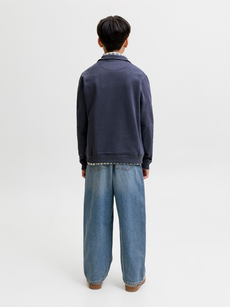 Jornorrebro Emb Sweat High Neck Jnr - Rafblauw