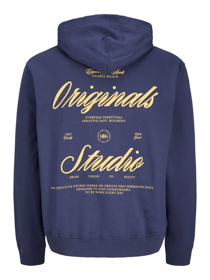 Jornorrebro Typo Back Sweat Hood Sn Jnr - Rafblauw