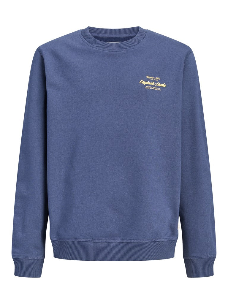 Jornorrebro Typo Back Sweat Cn Jnr - Rafblauw