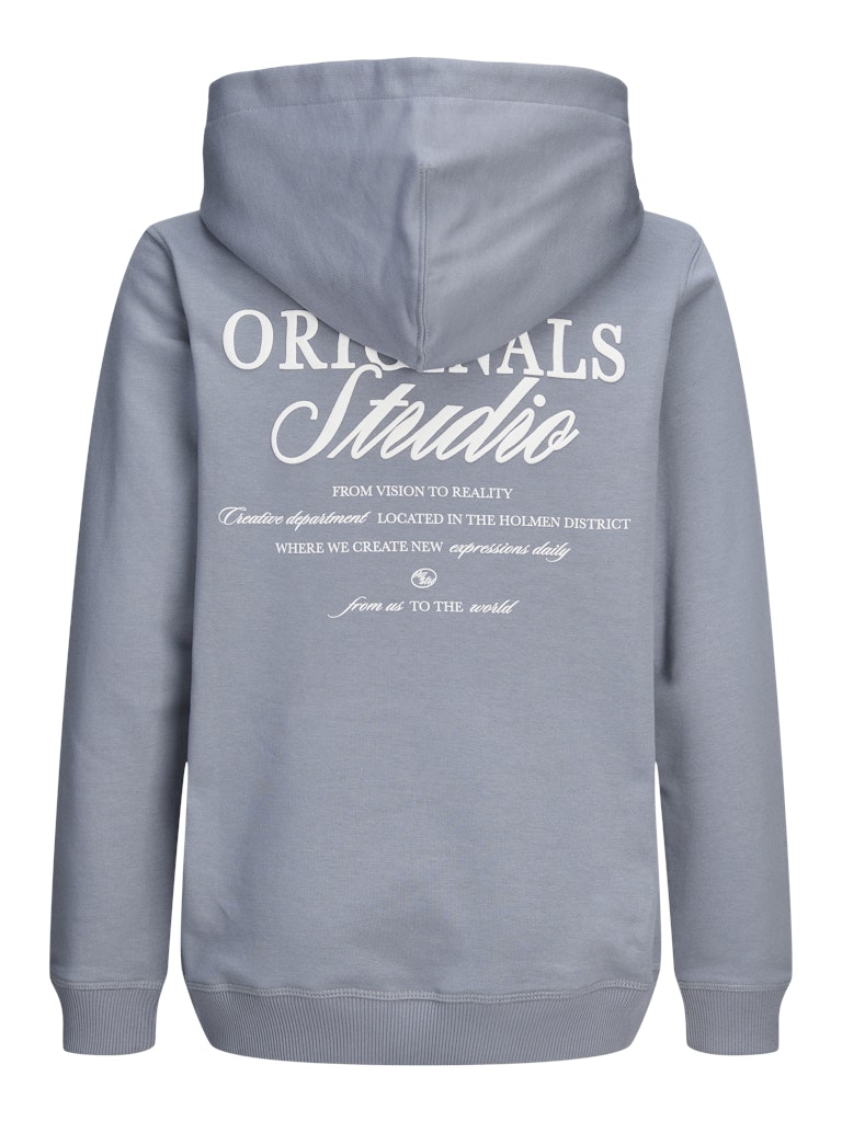 Jornorrebro Typo Back Sweat Hood Sn Jnr - Rafblauw