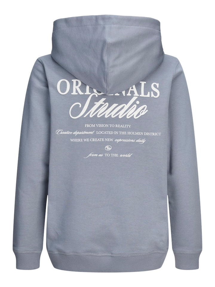 Jornorrebro Typo Back Sweat Hood Sn Jnr - Rafblauw