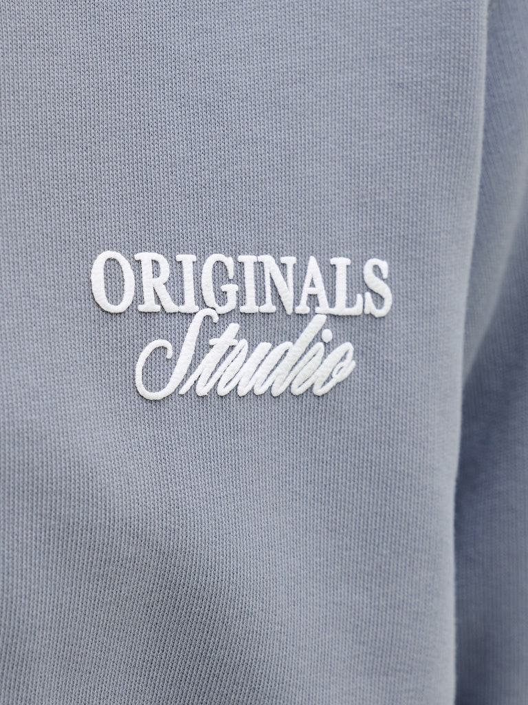 Jornorrebro Typo Back Sweat Hood Sn Jnr - Rafblauw