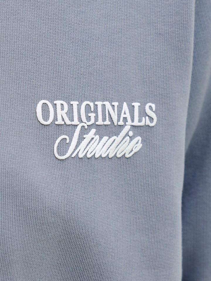 Jornorrebro Typo Back Sweat Hood Sn Jnr - Rafblauw