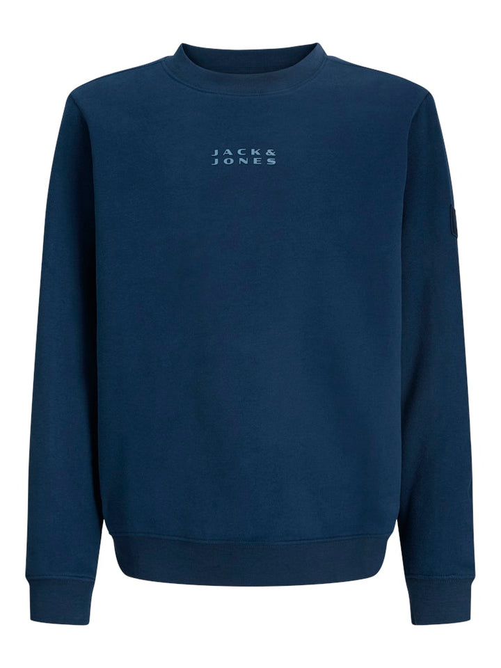 Jcopoint Sweat Badge Crew Neck Bf Jnr - Navy