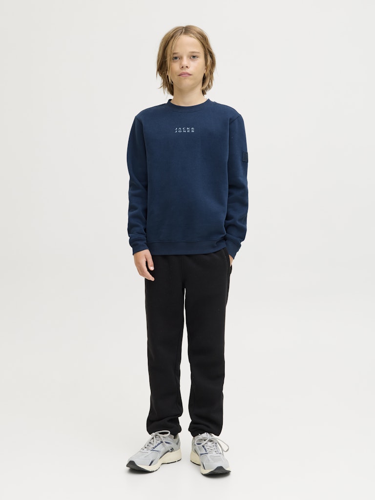 Jcopoint Sweat Badge Crew Neck Bf Jnr - Navy