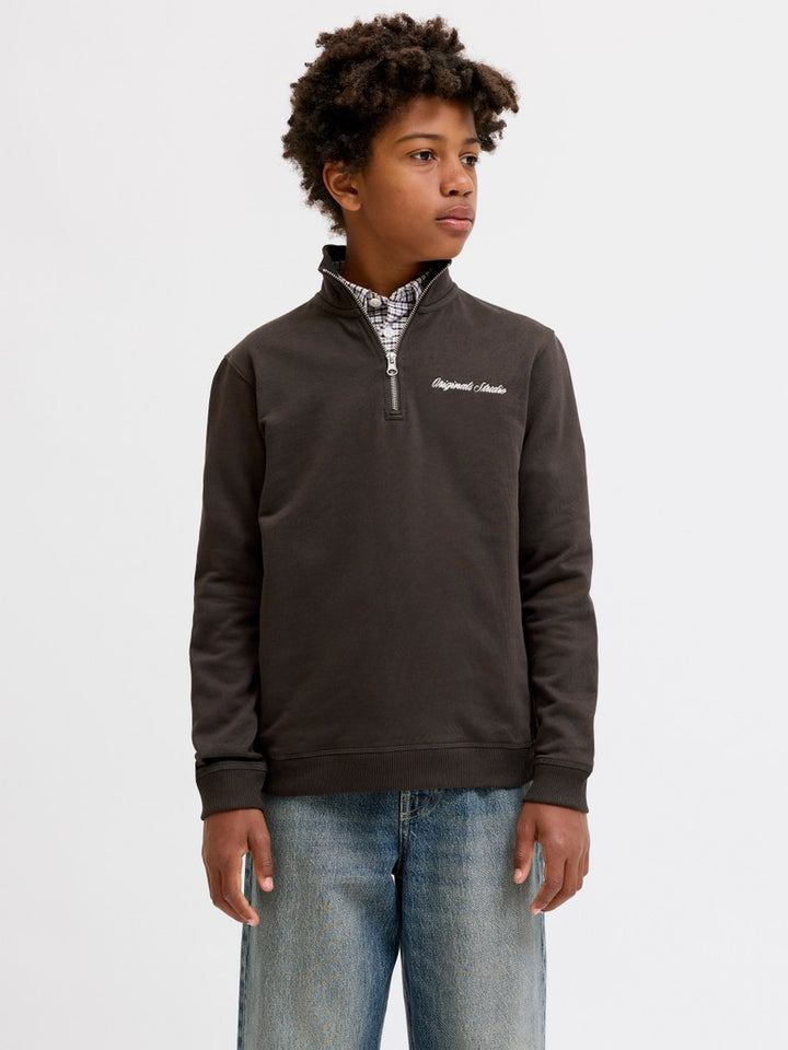 Jornorrebro Emb Sweat High Neck Jnr - Bruin