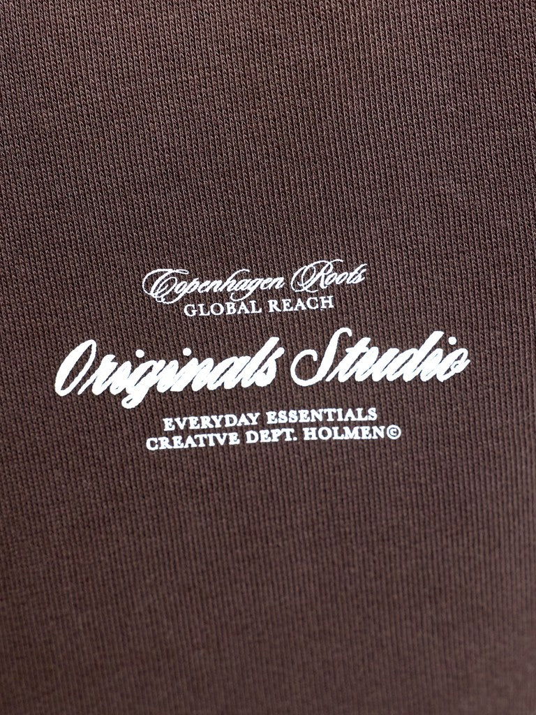 Jornorrebro Typo Back Sweat Hood Sn Jnr - Bruin