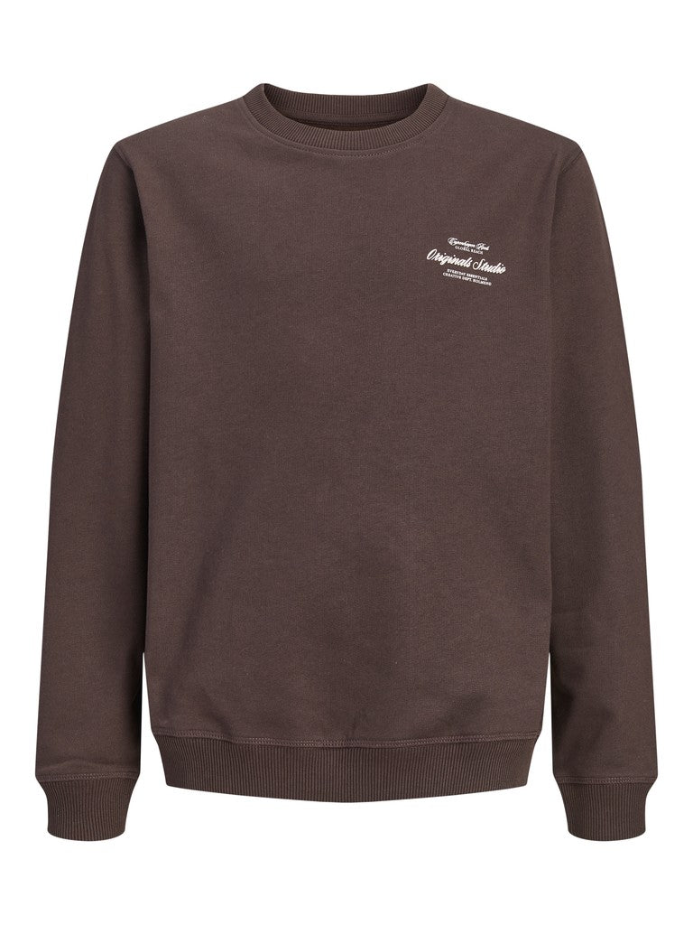 Jornorrebro Typo Back Sweat Cn Jnr - Bruin