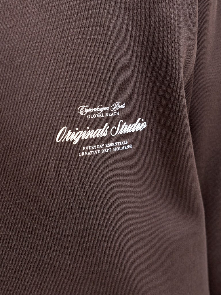 Jornorrebro Typo Back Sweat Cn Jnr - Bruin