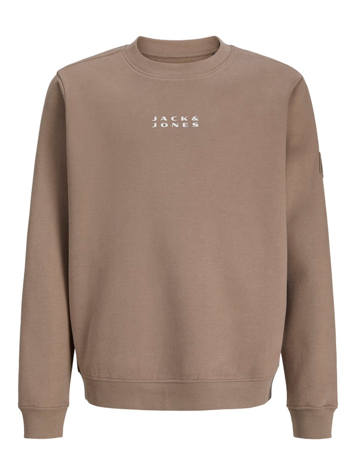 Jcopoint Sweat Badge Crew Neck Bf Jnr - Taupe