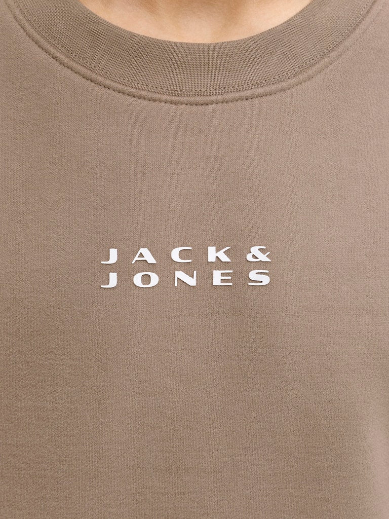 Jcopoint Sweat Badge Crew Neck Bf Jnr - Taupe