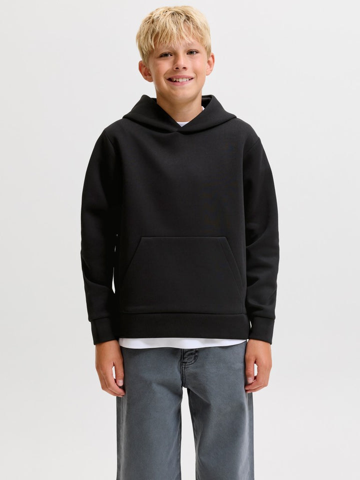 Jjebarron Sweat Hood Noos Jnr - Zwart