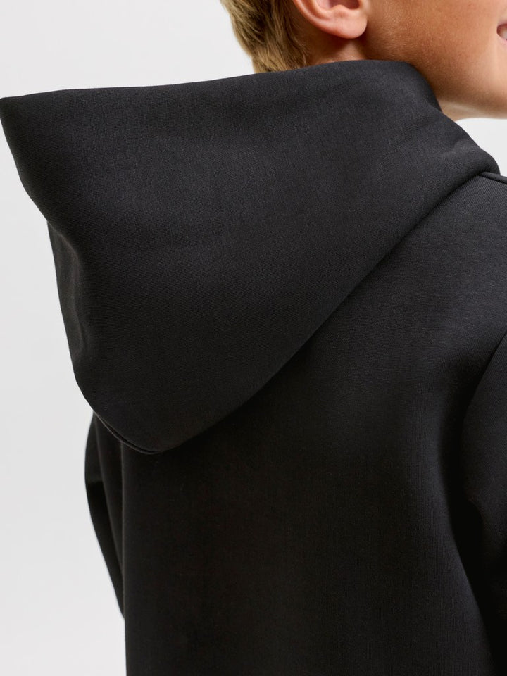 Jjebarron Sweat Hood Noos Jnr - Zwart