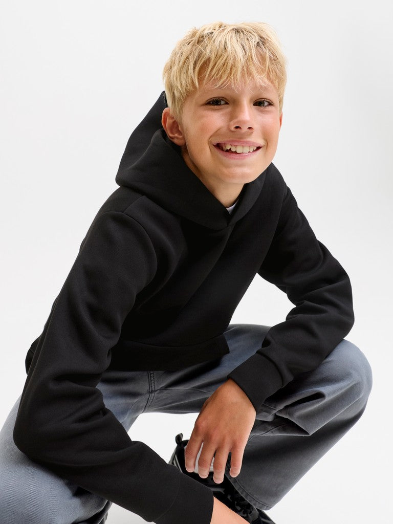 Jjebarron Sweat Hood Noos Jnr - Zwart