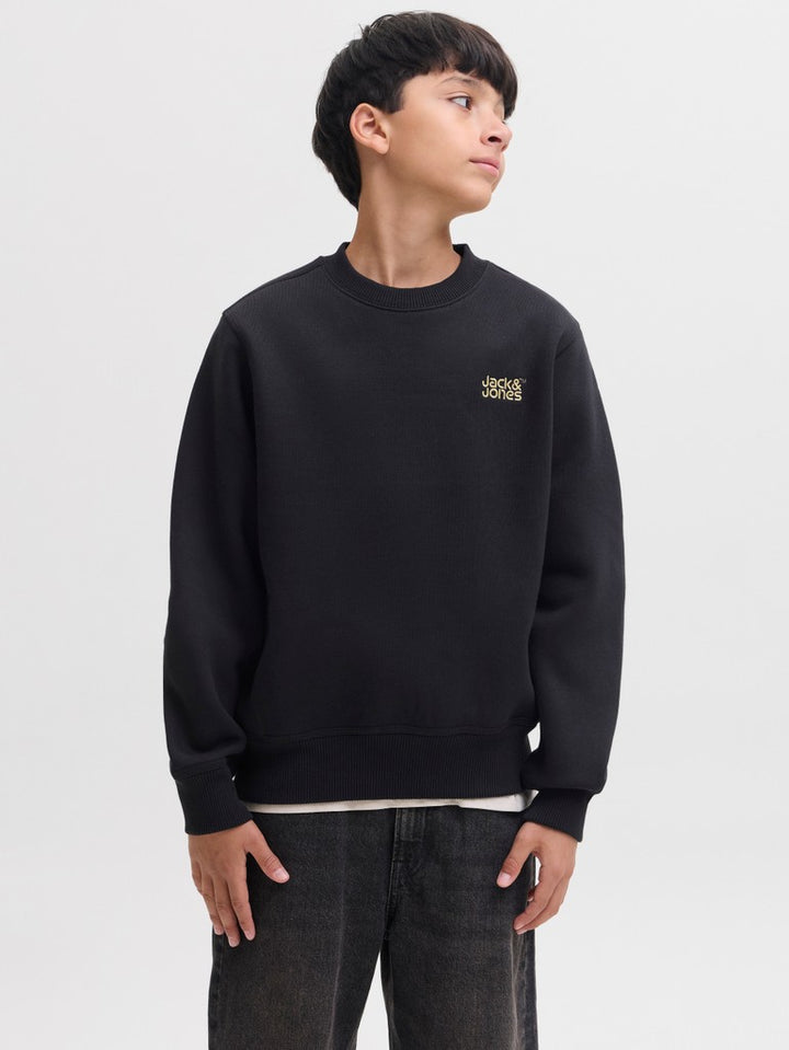 Jjecolton Sweat Crew Neck Sn Jnr - Zwart