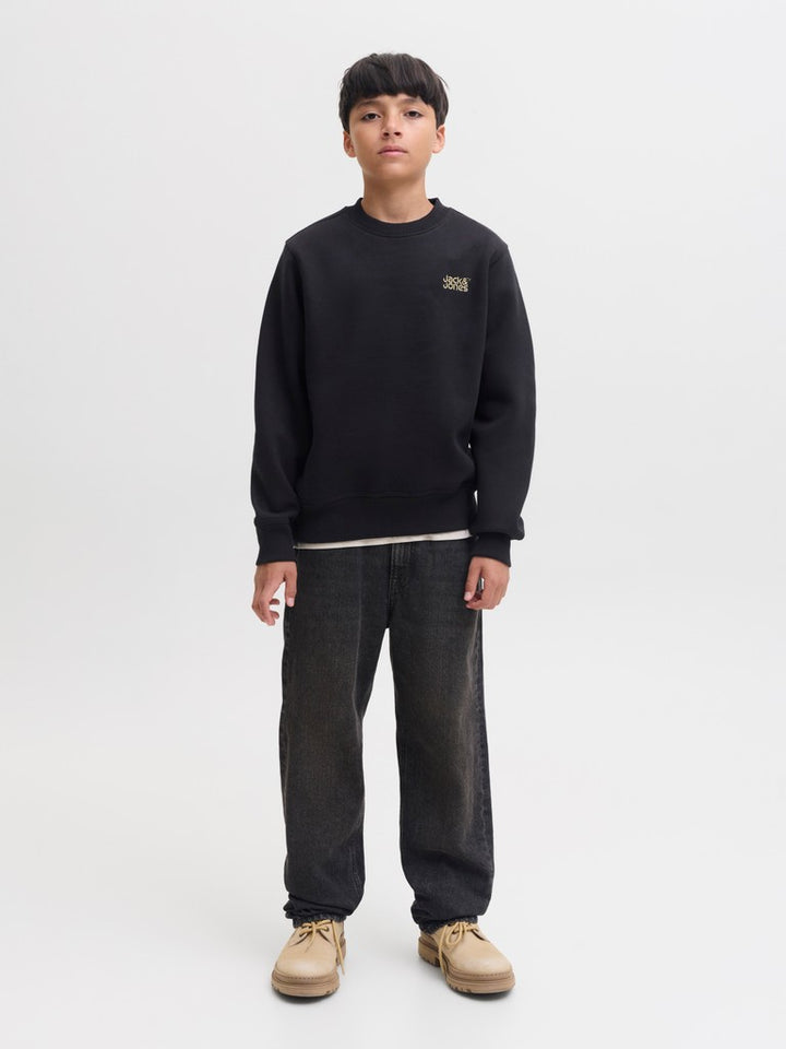 Jjecolton Sweat Crew Neck Sn Jnr - Zwart