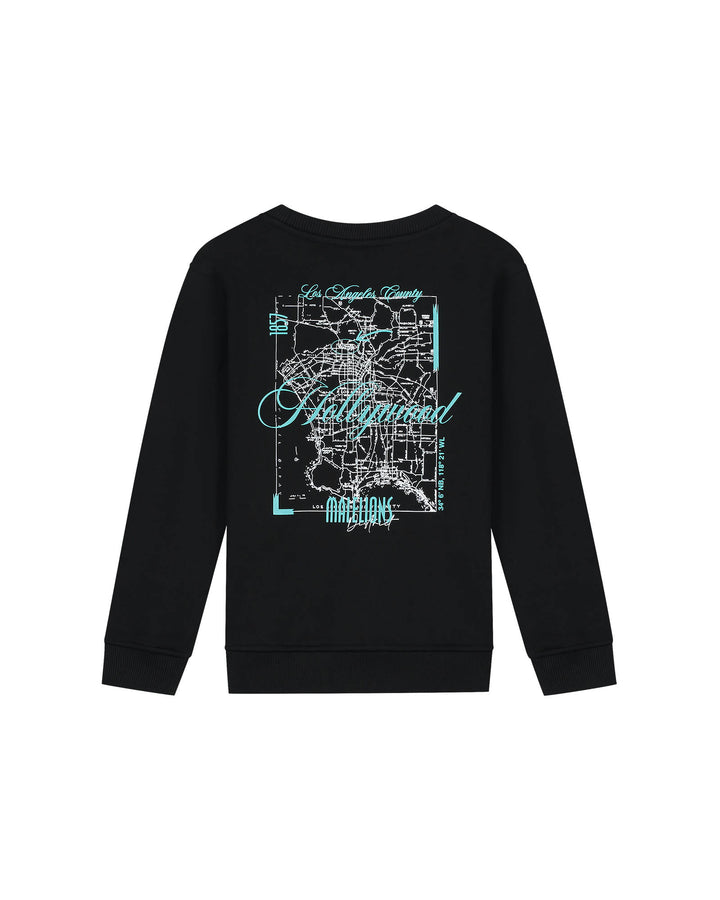 Holywood Map Sweater - Zwart