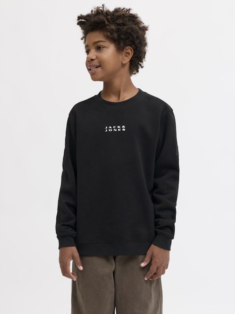 Jcopoint Sweat Badge Crew Neck Bf Jnr - Zwart