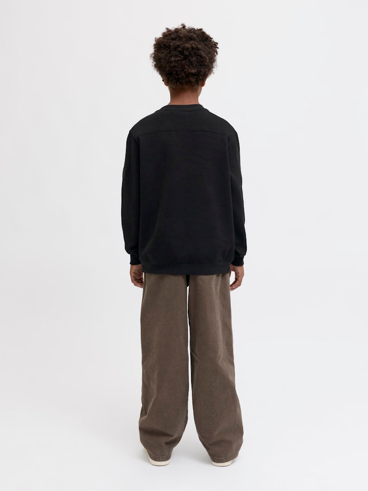 Jcopoint Sweat Badge Crew Neck Bf Jnr - Zwart