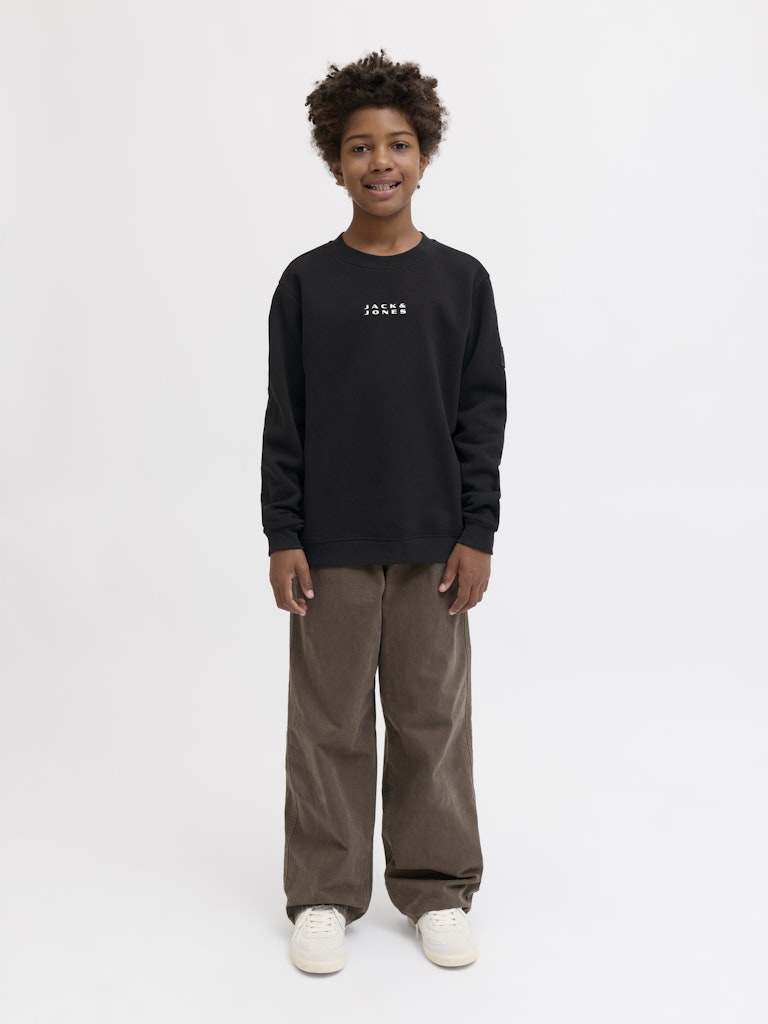 Jcopoint Sweat Badge Crew Neck Bf Jnr - Zwart