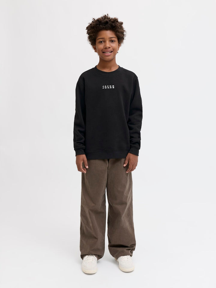 Jcopoint Sweat Badge Crew Neck Bf Jnr - Zwart