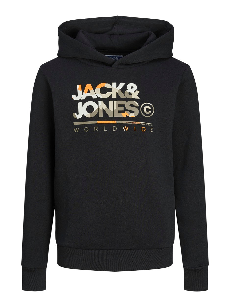 Jjluke Sweat Hood Jnr - Zwart