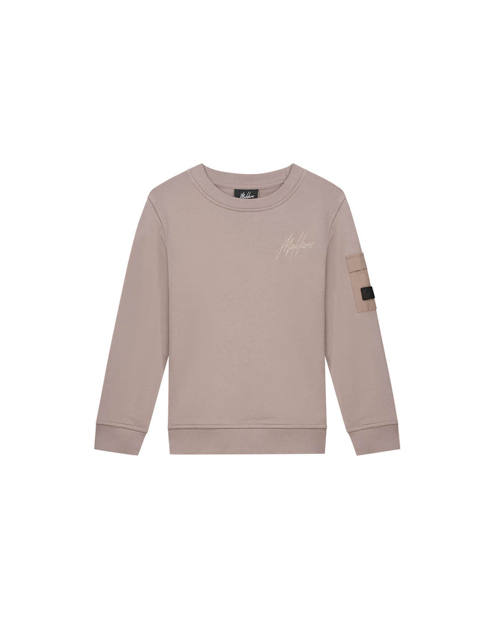 Nylon Pocket Sweater Crewneck - Steel