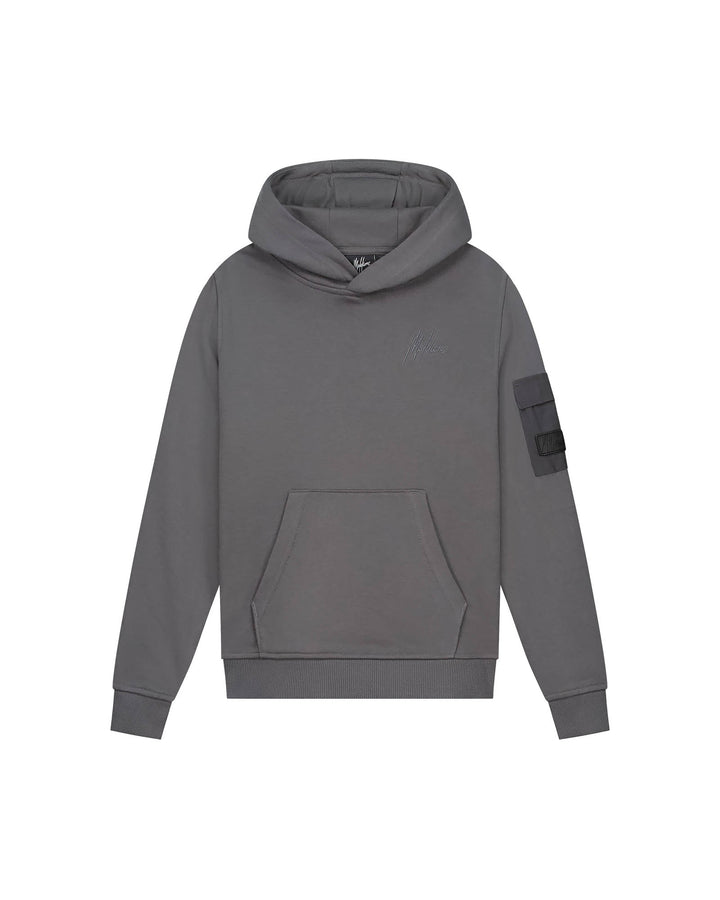 Nylon Pocket Hoodie - Antraciet