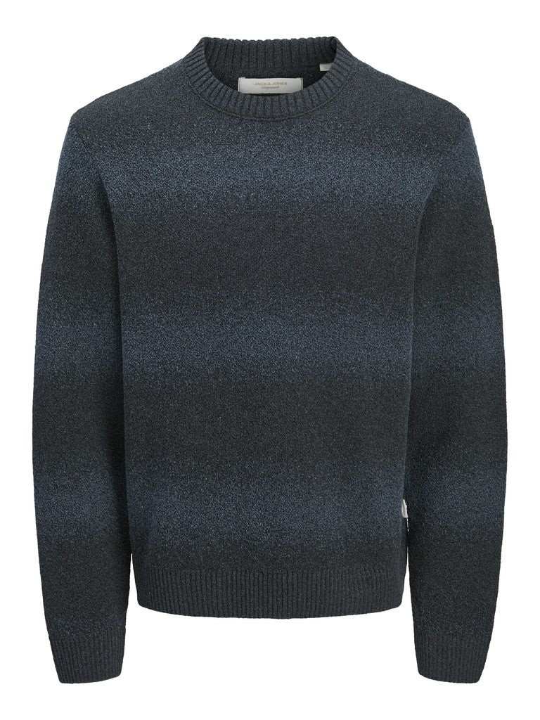 Jornorrebro Catskills Knit Crew Neck Jnr - Blauw Dessin