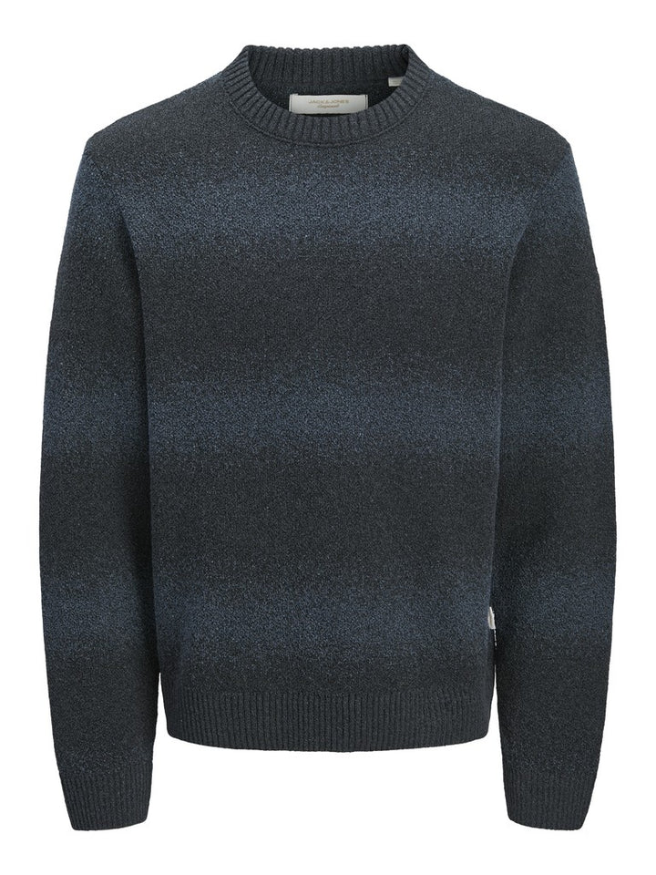 Jornorrebro Catskills Knit Crew Neck Jnr - Blauw Dessin