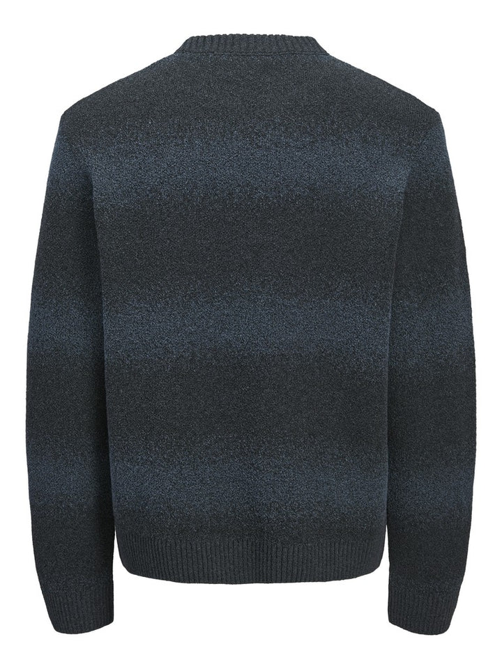 Jornorrebro Catskills Knit Crew Neck Jnr - Blauw Dessin