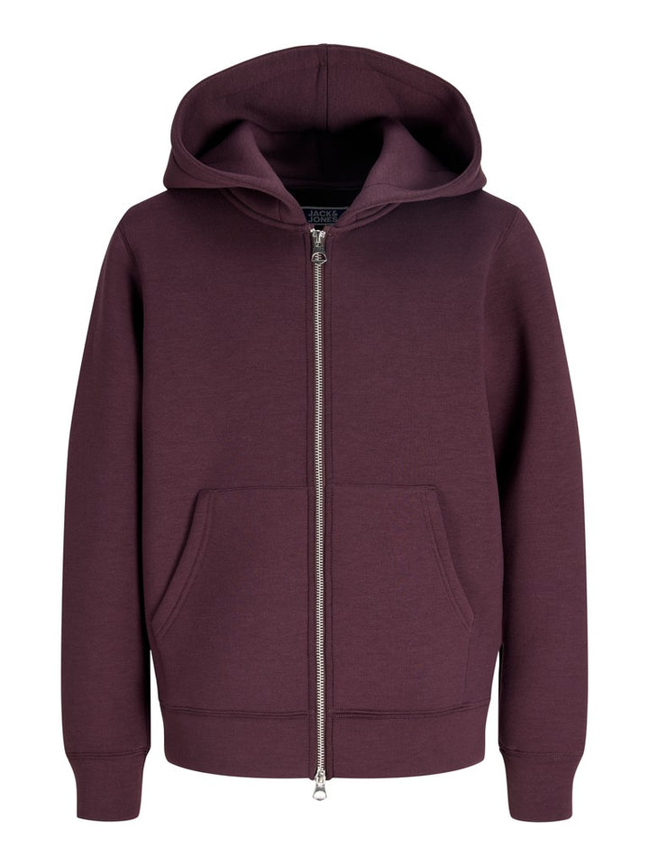 Jcolegacy Sweat Scuba Zip Hood Sn Jnr - Bordeaux
