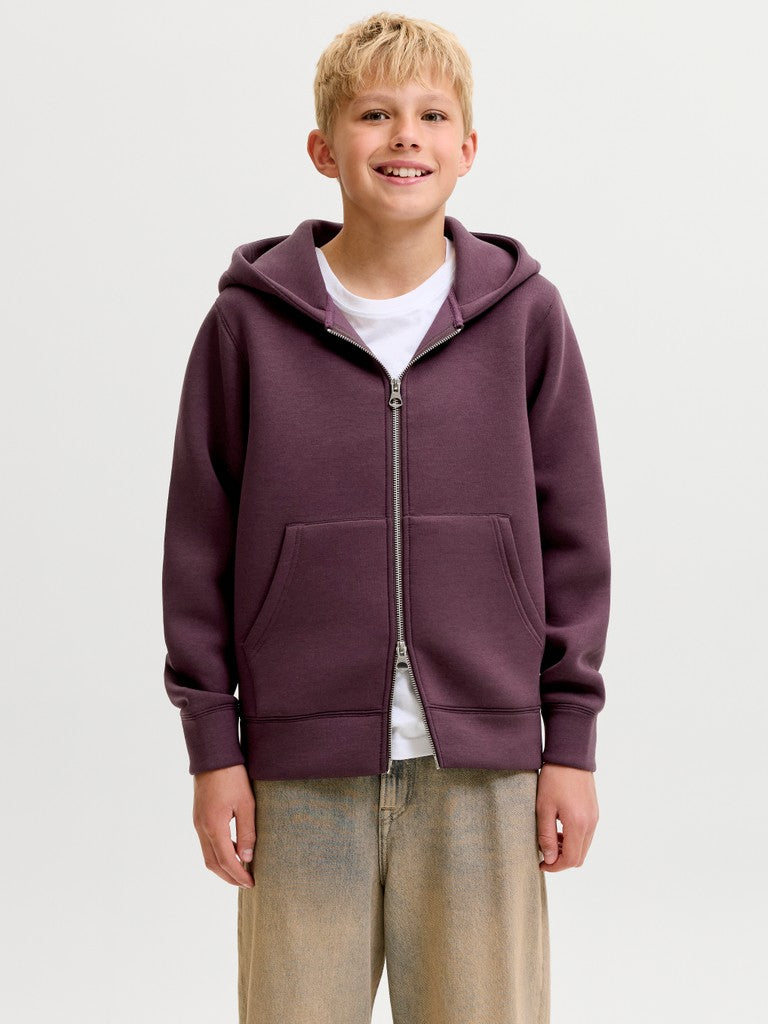 Jcolegacy Sweat Scuba Zip Hood Sn Jnr - Bordeaux
