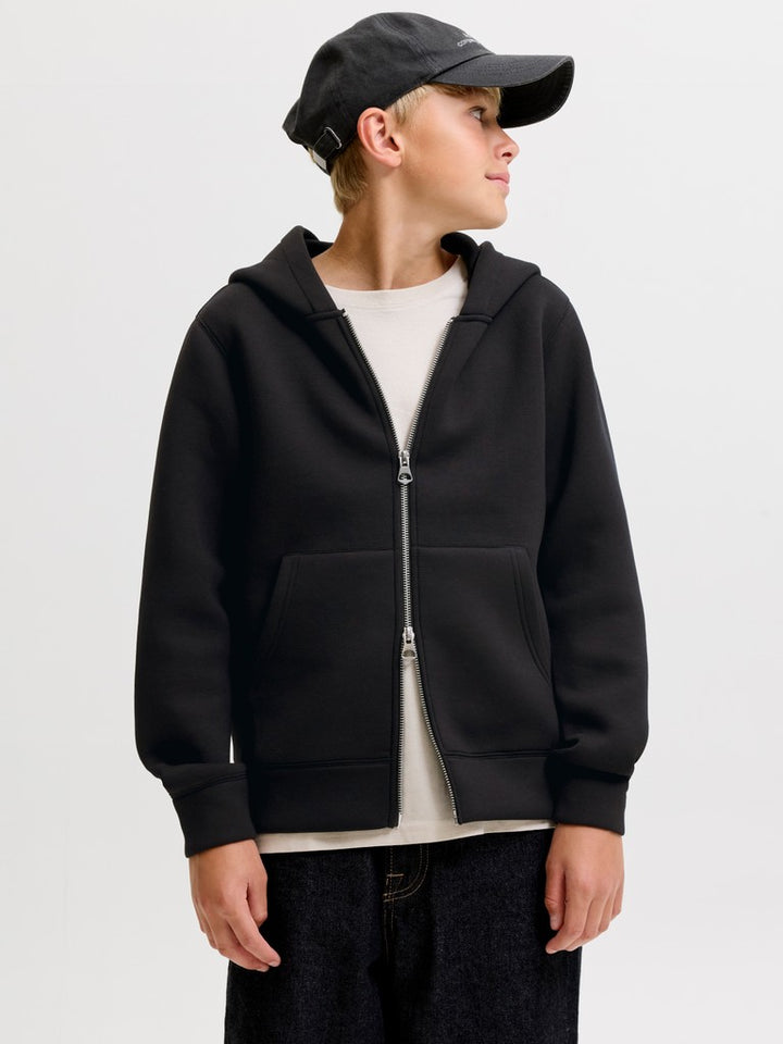 Jcolegacy Sweat Scuba Zip Hood Sn Jnr - Zwart