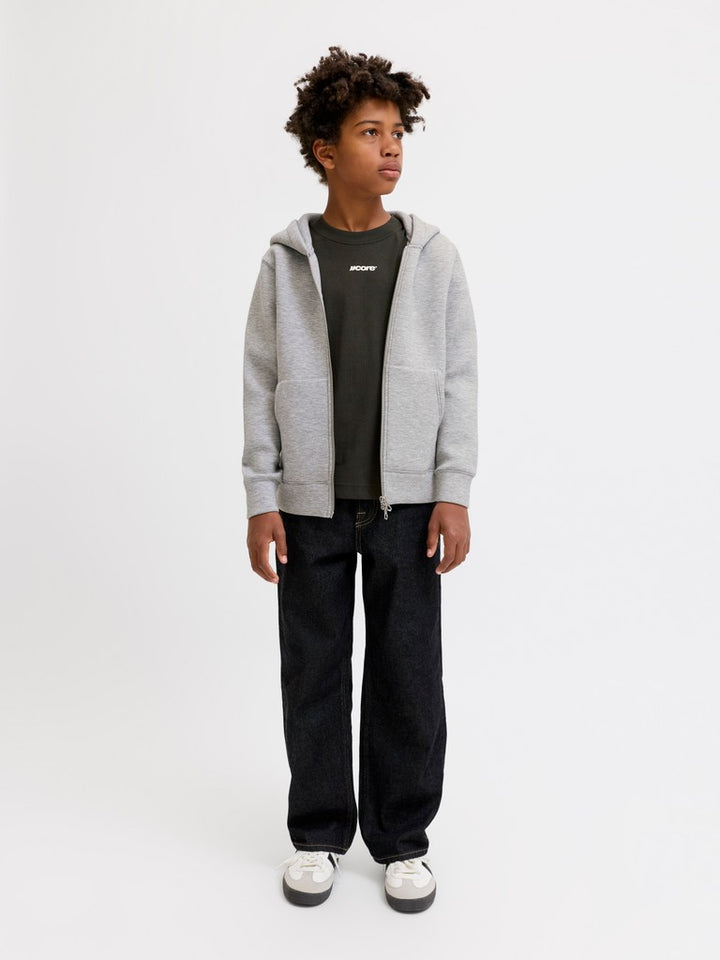 Jcolegacy Sweat Scuba Zip Hood Sn Jnr - Grijs Melee