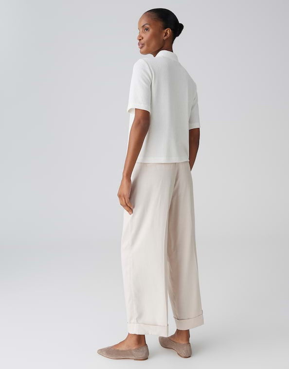 Opus Somelli t-shirt off-white – dames