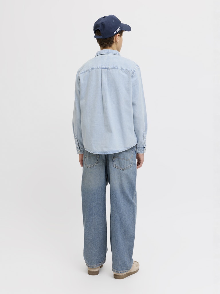 Jornorrebro Denim Shirt Ls Jnr - Blue Denim