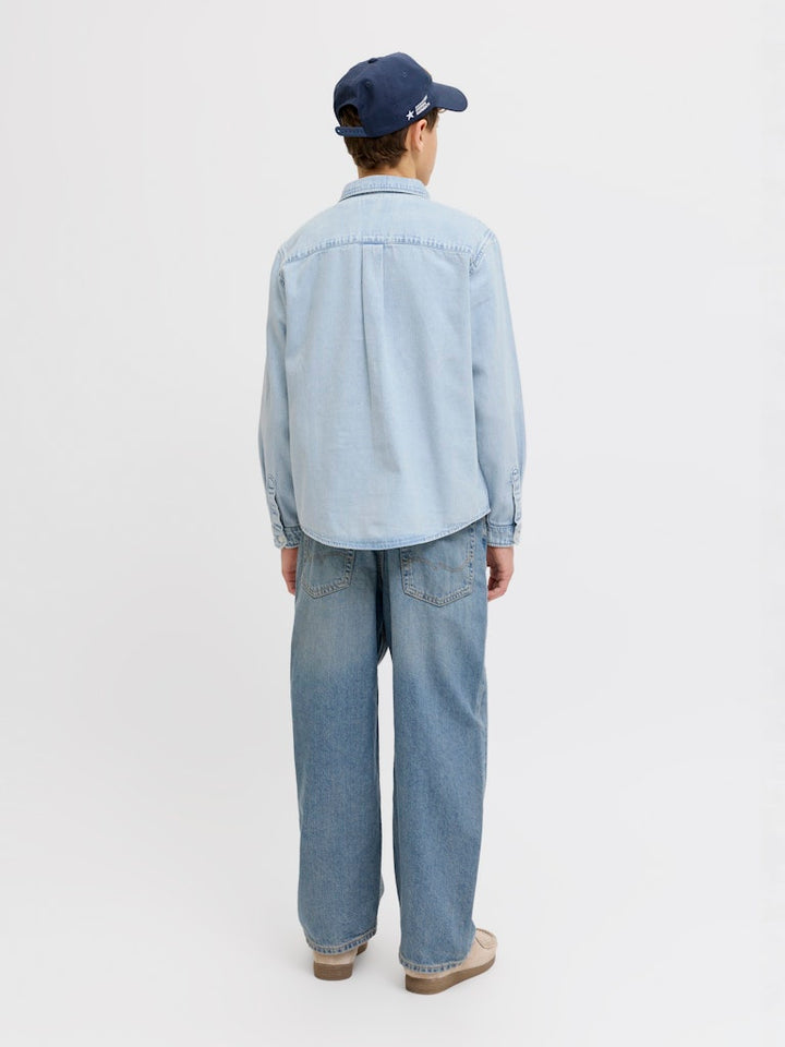 Jornorrebro Denim Shirt Ls Jnr - Blue Denim