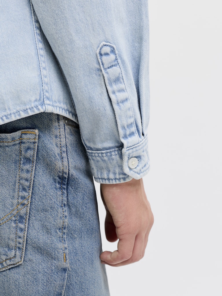 Jornorrebro Denim Shirt Ls Jnr - Blue Denim