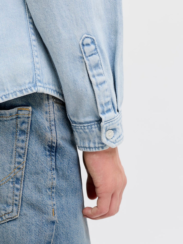 Jornorrebro Denim Shirt Ls Jnr - Blue Denim