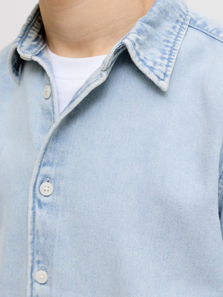 Jornorrebro Denim Shirt Ls Jnr - Blue Denim